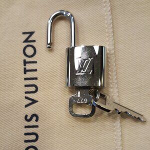 Beautiful and shiny LV lock and key #677.